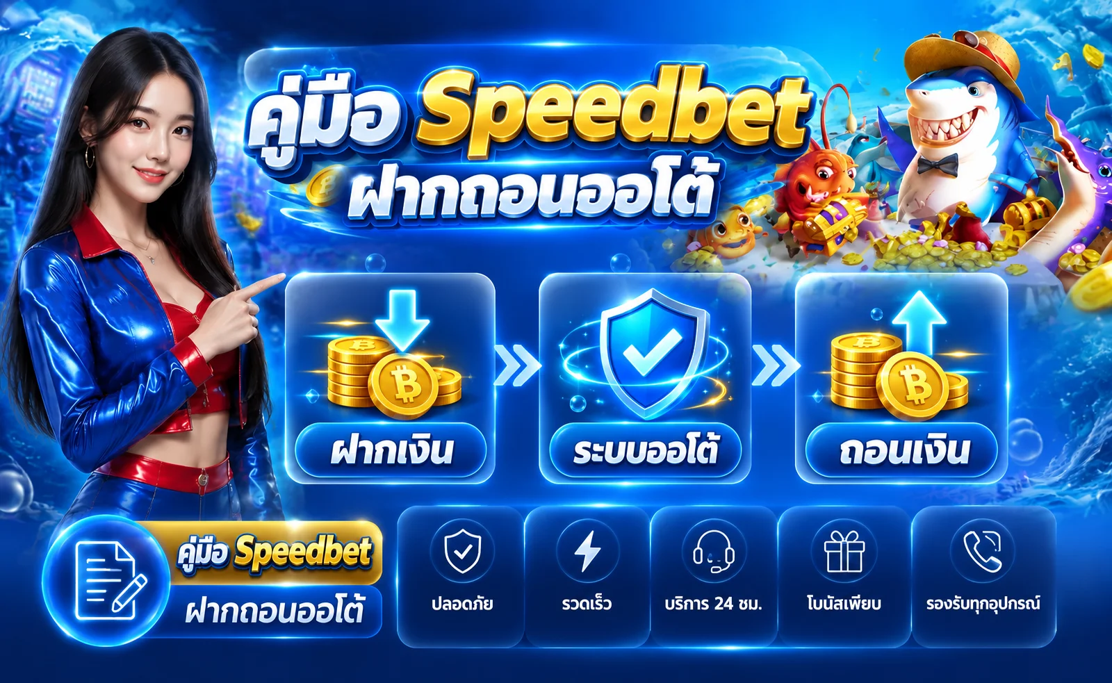Speedbet ฝากถอนออโต้ คู่มือทำรายการอย่างปลอดภัย
